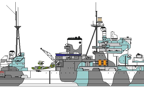 Боевой корабль HMS Queen Elizabeth 1942 [Battleship] - чертежи, габариты, рисунки